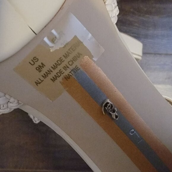 New Sam Edelman Nattie Clog Sandals Womens 9 Neutral Retro Chic Boho Elevated - Picture 7 of 10